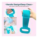 Silicone Body Back Double Sided Scrubber For Skin Deep Cleaning